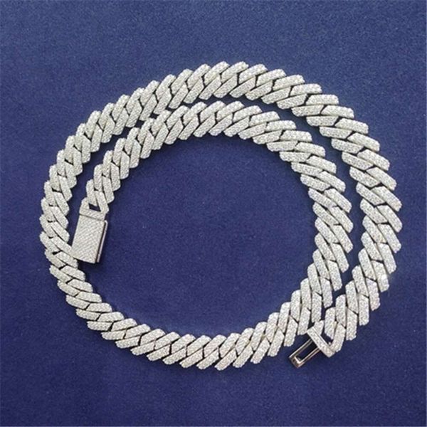 8/10/12/ 14/16Mm Customize Moissanite Cuban Chain Sier Necklace Ice Out Cuban Link Chains
8/10/12/ 14/16Mm Customize Moissanite Cuban Chain Sier Necklace Ice Out Cuban Link Chains