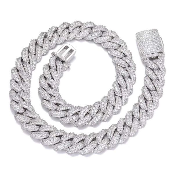 Heavy Handmade Necklace Wide 19Mm Pure S GRA Moissanite Iced Out Cuban Link Chain With Free Customization 
Heavy Handmade Necklace Wide 19Mm Pure S GRA Moissanite Iced Out Cuban Link Chain With Free Customization