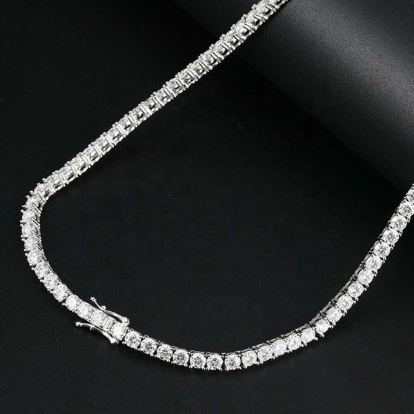 6.5Mm Round 24 Inches Sterling Sier 14K Gold Plated Mens Iced Out Hip Hop Bling Tennis Moissanite Necklace
6.5Mm Round 24 Inches Sterling Sier 14K Gold Plated Mens Iced Out Hip Hop Bling Tennis Moissanite Necklace
