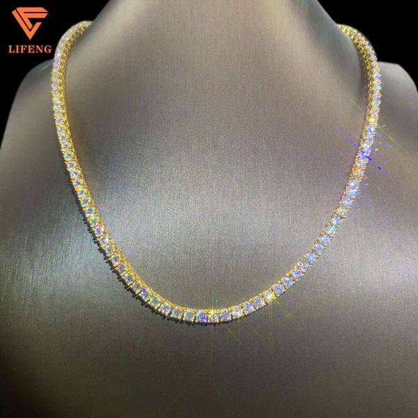 New Arrival Fine Jewelry High Quality Sier Necklace 4Mm Iced Out VVS Moissanite Diamonds Gold Plated Hiphop Tennis Chain
New Arrival Fine Jewelry High Quality Sier Necklace 4Mm Iced Out VVS Moissanite Diamonds Gold Plated Hiphop Tennis Chain