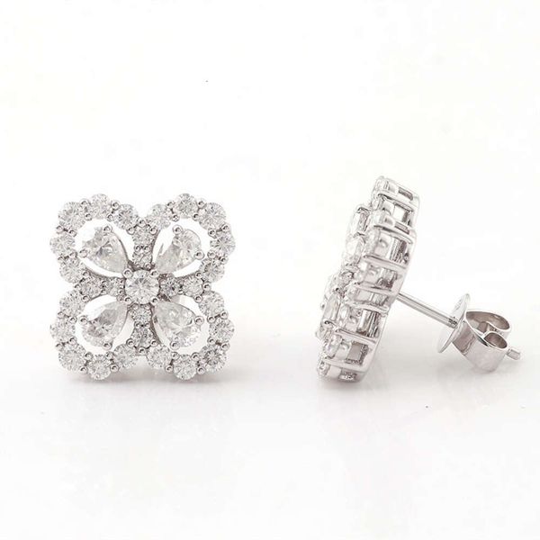Real Gold Flower D Color Pear Cut Moissanite Diamond Stud Earrings Girlfriend Party For Women Jewelry
Real Gold Flower D Color Pear Cut Moissanite Diamond Stud Earrings Girlfriend Party For Women Jewelry