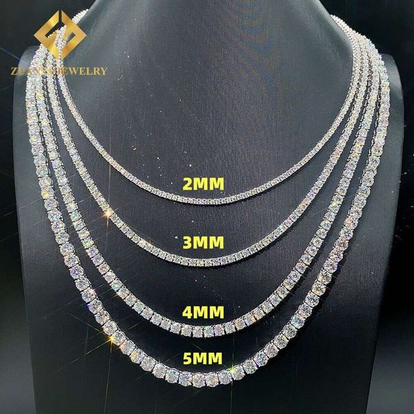 Hot Sale Hip Hop Iced Out Jewelry Fashion Diamond Necklace S Sier 2Mm 3Mm 4Mm 5Mm Vvs Moissanite Tennis Chain
Hot Sale Hip Hop Iced Out Jewelry Fashion Diamond Necklace S Sier 2Mm 3Mm 4Mm 5Mm Vvs Moissanite Tennis Chain
