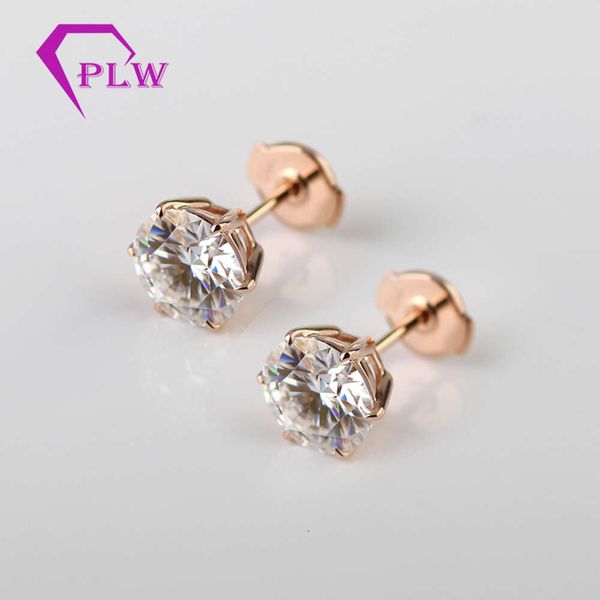 Basket Setting Guardian Back 2Ct 8.0Mm Round Brilliant Cut Moissanite 14K Rose Gold Stud Earrings
Basket Setting Guardian Back 2Ct 8.0Mm Round Brilliant Cut Moissanite 14K Rose Gold Stud Earrings