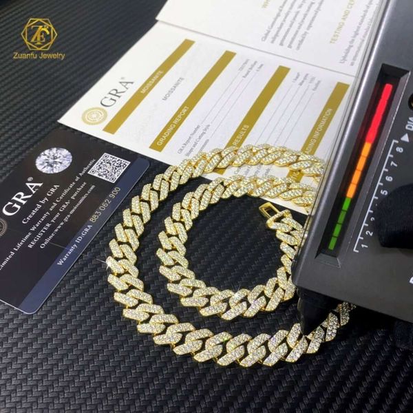 Sterling Sier Factory Price Bling Hip Hop Jewelry Iced Out Vvs Moissanite Cuban Link Chain
Sterling Sier Factory Price Bling Hip Hop Jewelry Iced Out Vvs Moissanite Cuban Link Chain