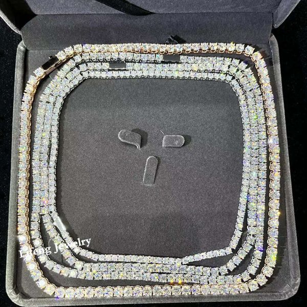 Sier Iced Out VVS Moissanite Tennis Chain Passed Diamond Tester 3Mm 4Mm 5Mm Chocker Necklace
Sier Iced Out VVS Moissanite Tennis Chain Passed Diamond Tester 3Mm 4Mm 5Mm Chocker Necklace