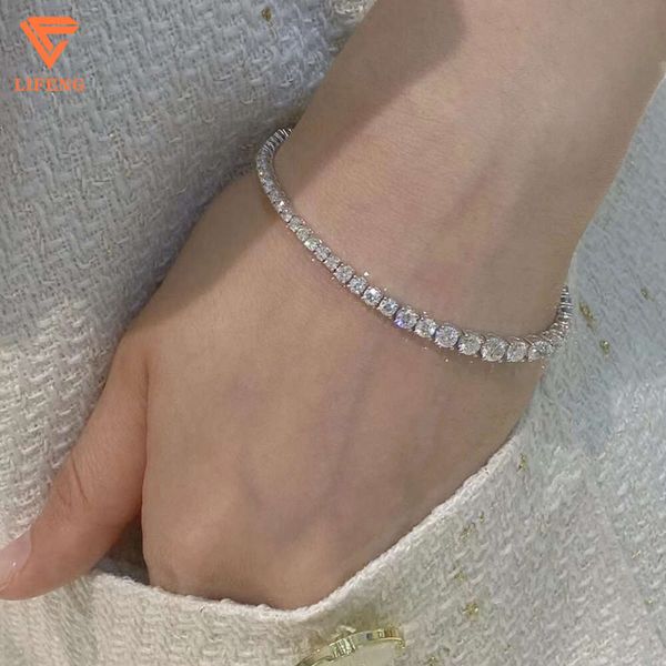 Classic Moissanite Diamonds Beautiful Sier Women's Bracelet Round VVS D Moissanite Pass The Diamond Test Tennis Chain
Classic Moissanite Diamonds Beautiful Sier Women's Bracelet Round VVS D Moissanite Pass The Diamond Test Tennis Chain