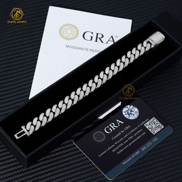 Factory Custom Hip Hop Sier Iced Out Necklace 8Mm 10Mm 12Mm 14Mm VVS Moissanite Maimi Cuban Link Chain Bracelet Men Women
Factory Custom Hip Hop Sier Iced Out Necklace 8Mm 10Mm 12Mm 14Mm VVS Moissanite Maimi Cuban Link Chain Bracelet Men Women