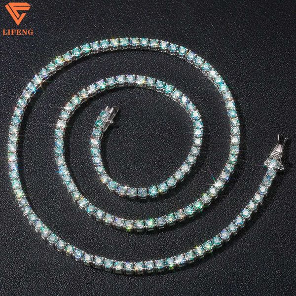 New Arrival Iced Out Colorful VVS Moissanite 3Mm Cluster Ball Chain Hiphop Jewelry Sterling Sier Tennis Necklace
New Arrival Iced Out Colorful VVS Moissanite 3Mm Cluster Ball Chain Hiphop Jewelry Sterling Sier Tennis Necklace
