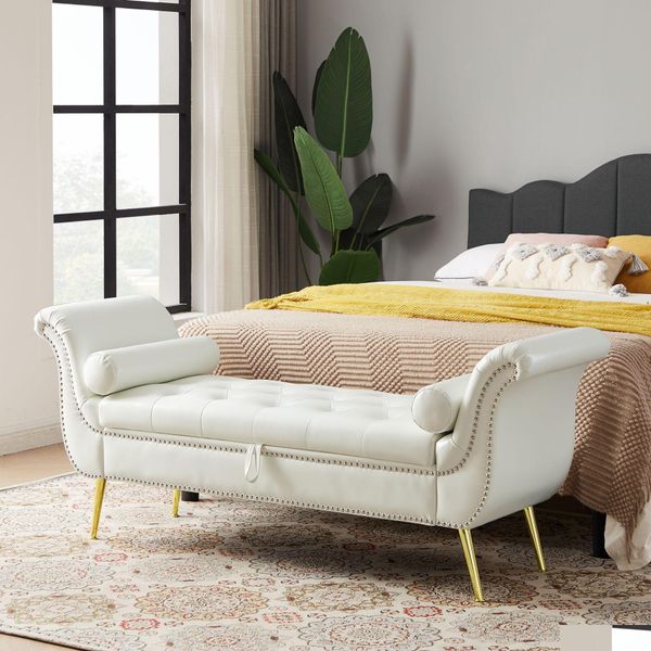 Furniture Bedroom Sitting Bench Pu Leather With Storage Space And 2 Pillows Hardware Feet White Drop Delivery Home Garden Dh1Ep
Furniture Bedroom Sitting Bench Pu Leather With Storage Space And 2 Pillows Hardware Feet White Drop Delivery Home Garden Dh1Ep