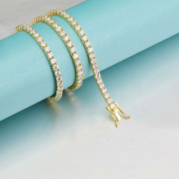 14K Mens Iced Out Hip Hop 6.5Mm 16/18/20/22/24 Inches Sterling Sier Tennis Moissanite Necklace
14K Mens Iced Out Hip Hop 6.5Mm 16/18/20/22/24 Inches Sterling Sier Tennis Moissanite Necklace
