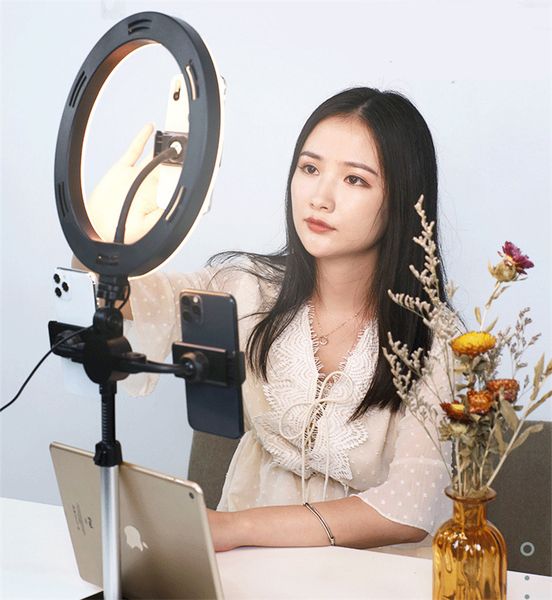 K07 Mobile Phone Live Broadcast Support with Fill Light, Network Red Anchor Support Equipment, Full set of Tiktok Equipment Rack Epacket