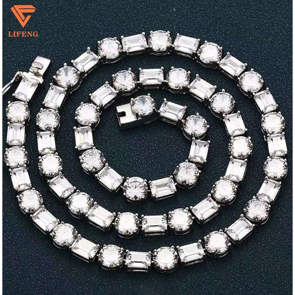 New Arrival Sier Hiphop Fashion Jewelry Pendant Necklace Iced Out VVS Moissanite Round&Baguette Diamonds Tennis Chain
New Arrival Sier Hiphop Fashion Jewelry Pendant Necklace Iced Out VVS Moissanite Round&Baguette Diamonds Tennis Chain