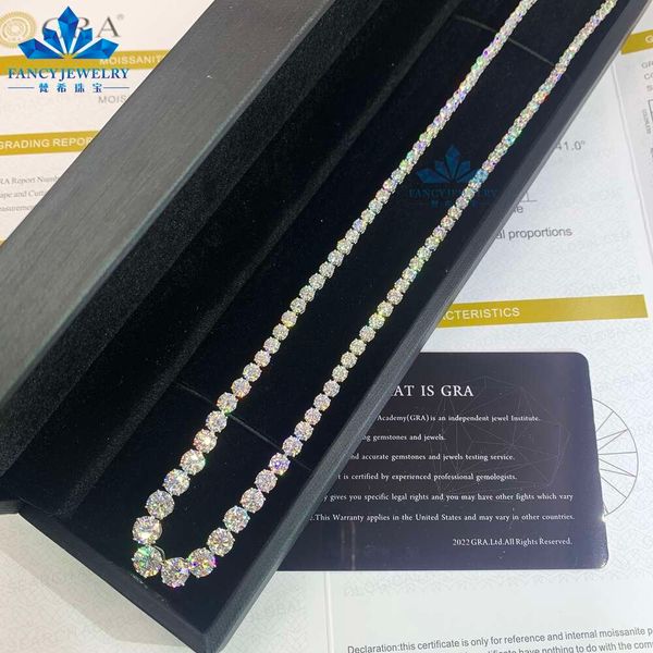 GRA VVS Moissanite 3.9Mm-6.5Mm White Gold Chain Tennis Necklace For Men Women Wholesale Custom
GRA VVS Moissanite 3.9Mm-6.5Mm White Gold Chain Tennis Necklace For Men Women Wholesale Custom