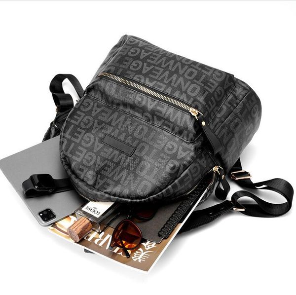 Factory outlet mens shoulder bag street personalized printed handbag outdoor sports travel leisure leather backpack large padded leather computer backpack, Black
Factory outlet mens shoulder bag street personalized printed handbag outdoor sports travel leisure leather backpack large padded leather computer backpack, Black