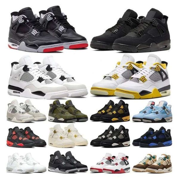 Men Women Basketball Shoes Jumpman 4 4S Sneaker Black Cat Bred Military Fire Red Olive Sail White Oreo Pure Money Dark Mocha University Trainers Sports Sneakers, 36
Men Women Basketball Shoes Jumpman 4 4S Sneaker Black Cat Bred Military Fire Red Olive Sail White Oreo Pure Money Dark Mocha University Trainers Sports Sneakers, 36