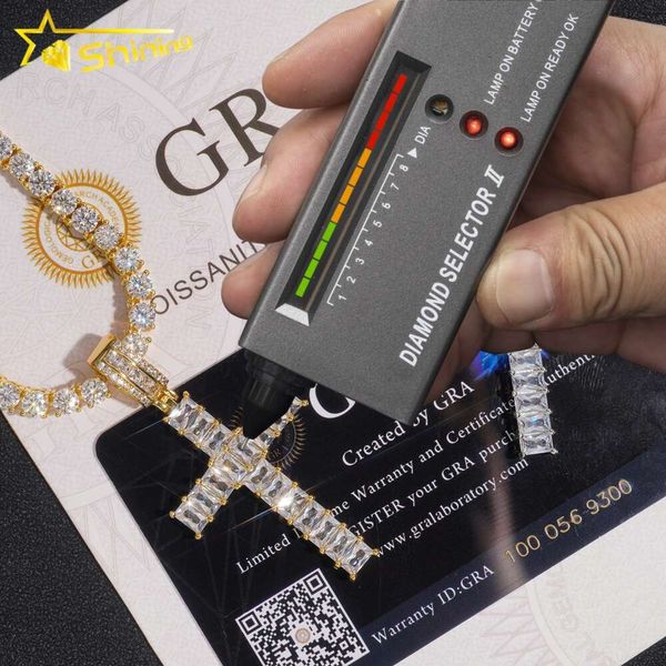 Hot Selling Hip Hop Sier Vvs Moissanite Diamond Pendants Emerald Cut Cross Charms With Tennis Necklace
Hot Selling Hip Hop Sier Vvs Moissanite Diamond Pendants Emerald Cut Cross Charms With Tennis Necklace