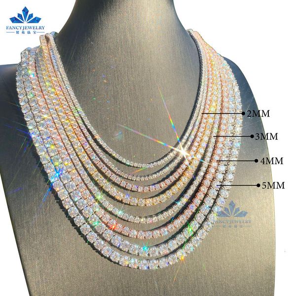 Wholesale Price Hip Hop Fine Jewelry 2Mm 3Mm 4Mm 5Mm Moissanite Sterling Sier Gra Tennis Chain Necklace
Wholesale Price Hip Hop Fine Jewelry 2Mm 3Mm 4Mm 5Mm Moissanite Sterling Sier Gra Tennis Chain Necklace