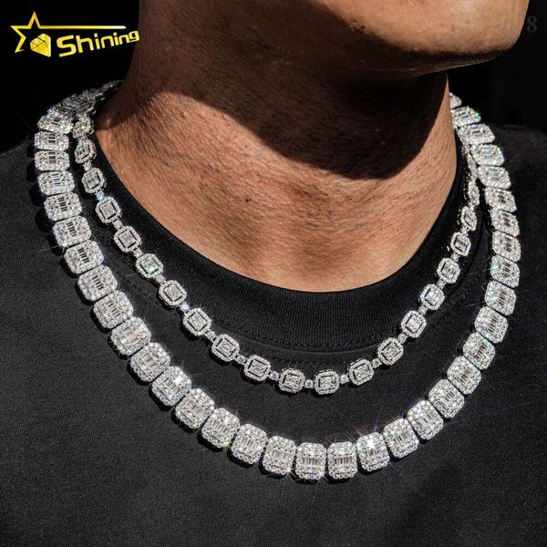 Sterling Sier Gold Plated Baguette 8Mm Moissanite Hip Hop Jewelry Cluster Tennis Chain
Sterling Sier Gold Plated Baguette 8Mm Moissanite Hip Hop Jewelry Cluster Tennis Chain