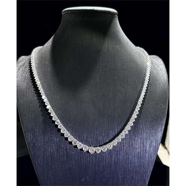 Graduratly Changing Size 3 Prongs DEF VVS Lab Diamond Tennis In 10K,14K, Solid Gold Chain Fashion Elegant Necklace
Graduratly Changing Size 3 Prongs DEF VVS Lab Diamond Tennis In 10K,14K, Solid Gold Chain Fashion Elegant Necklace
