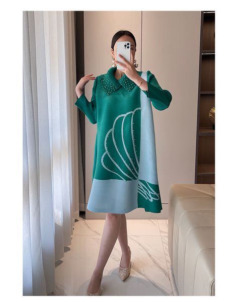 

plus size bust 90-115cm women lady wrinkle casual dress casual loose style fat oversize size dresses MYZZ2715, Magenta