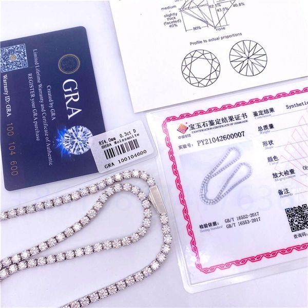 Real Gold Fine Jewelry 4Mm 16" 18 " 20" 22" 24" 26" 28" GRA VVS Moissanite Diamond Tennis Chain Necklace
Real Gold Fine Jewelry 4Mm 16" 18 " 20" 22" 24" 26" 28" GRA VVS Moissanite Diamond Tennis Chain Necklace