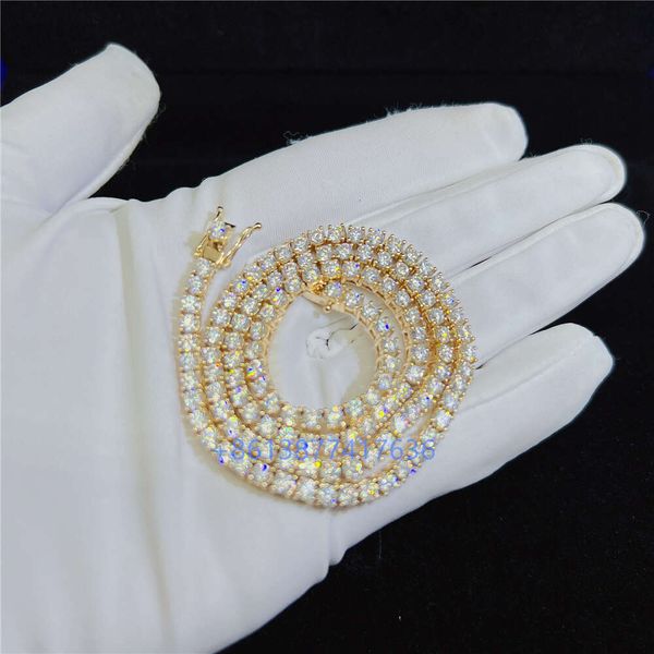 Ready To Ship 10K White Yellow Necklace 3Mm 18" 20" 22" GRA Certificated Moissanite Diamond Gold Tennis Chain
Ready To Ship 10K White Yellow Necklace 3Mm 18" 20" 22" GRA Certificated Moissanite Diamond Gold Tennis Chain