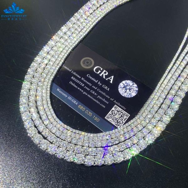 Wholesale Price Sterling Sier DEF Color VVS 3Mm 4Mm 5Mm 6Mm Chain Moissanite Tennis Necklace
Wholesale Price Sterling Sier DEF Color VVS 3Mm 4Mm 5Mm 6Mm Chain Moissanite Tennis Necklace