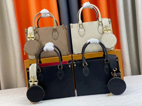 

NEW 2023 Fashion Classic bag handbag Women Leather Handbags Womens crossbody VINTAGE Clutch Tote Shoulder embossing Messenger bags #8866, Black embossing