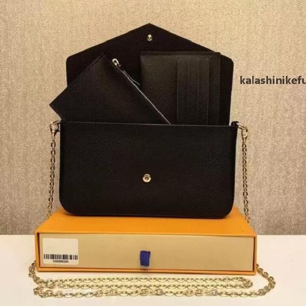 5A2022 Top Quality 3 piece set women shoulder bags Genuine Leather handbags purses designers crossbody bag luxury lady tote wallet Coin Purs, Black embossing
5A2022 Top Quality 3 piece set women shoulder bags Genuine Leather handbags purses designers crossbody bag luxury lady tote wallet Coin Purs, Black embossing