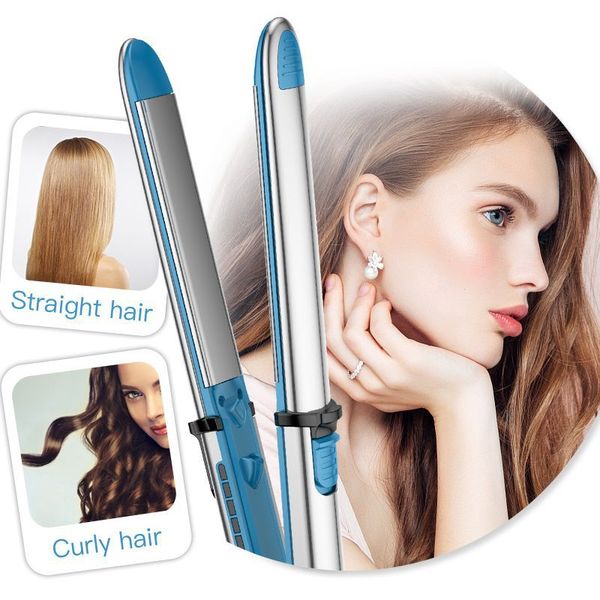 Professional Straightener Quick on Wet or Dry Electric Iron for Curg Straightening and Smoothing Hair Styg Tools with Box, Black
Professional Straightener Quick on Wet or Dry Electric Iron for Curg Straightening and Smoothing Hair Styg Tools with Box, Black