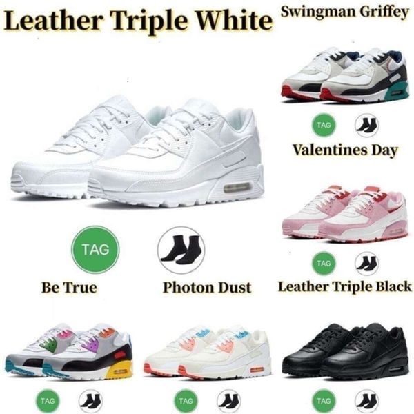 

with Shoes Box 90 90s Running Shoes Triple White Black Supernova Photon Dust Dancefloor Green Grape Infrared Bred Solar Flare Orange Camo Designer Mens Trainers s, 23