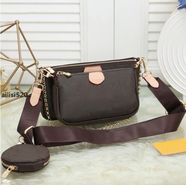

5A 2022 Women bag Favorite Genuine Leather Handbags Purses Flower 3pcs Crossbody Shoulder Bags totes Cross Body Evening Cosmetic Bags Cases, Customize
