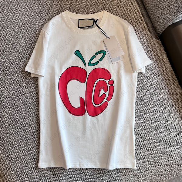 Womens T Shirt Designer Apple Letter Print T-shirt Fashion Casual Summer Round Neck Short Sleeved Tops Tee SML di_girl Di_girl, White2
Womens T Shirt Designer Apple Letter Print T-shirt Fashion Casual Summer Round Neck Short Sleeved Tops Tee SML di_girl Di_girl, White2