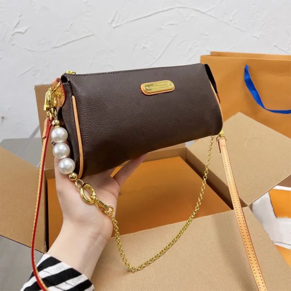 Luxurys Handbags Designer Bags Classic Fashion Shoulder Bag Chain Crossbody Bags with Pearl Messenger Wallet Purses, Color 01
Luxurys Handbags Designer Bags Classic Fashion Shoulder Bag Chain Crossbody Bags with Pearl Messenger Wallet Purses, Color 01