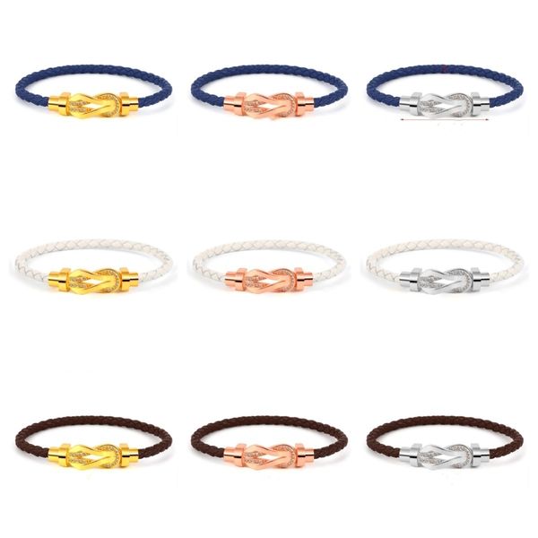 8 word buckle with diamonds leather rope bracelet unisex fashion hundred brand-name bracelet 24 kinds of colour matching free shipping
8 word buckle with diamonds leather rope bracelet unisex fashion hundred brand-name bracelet 24 kinds of colour matching free shipping