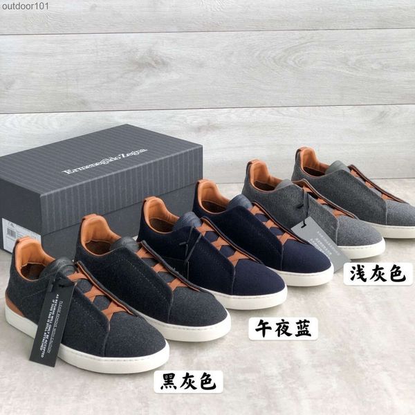 Zegnas A High-end Men's Low Cut Sporty Casual Shoes Gray Social Lazy Guy, Midnight blue
Zegnas A High-end Men's Low Cut Sporty Casual Shoes Gray Social Lazy Guy, Midnight blue