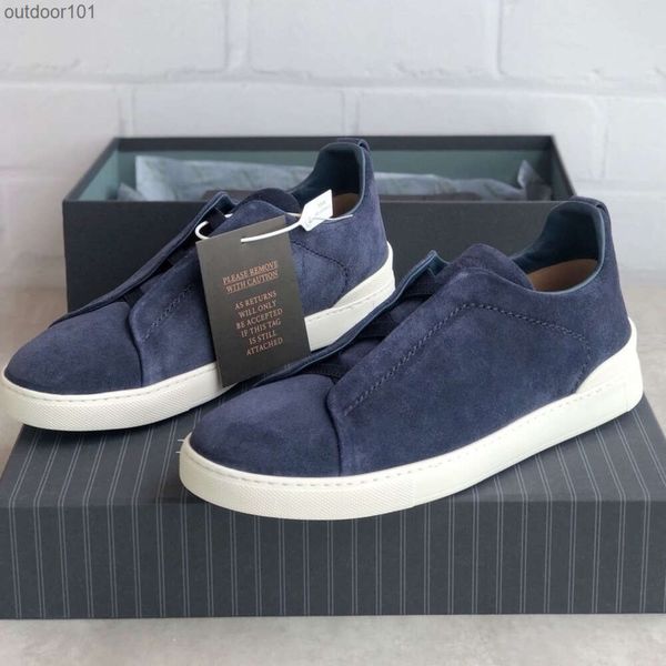 Zzegna Zegnas New Deerskin Sports Casual Shoes Men's Shoes Super Light Crystal Blue Low Top Cross Elastic Sleeve Shoes
Zzegna Zegnas New Deerskin Sports Casual Shoes Men's Shoes Super Light Crystal Blue Low Top Cross Elastic Sleeve Shoes