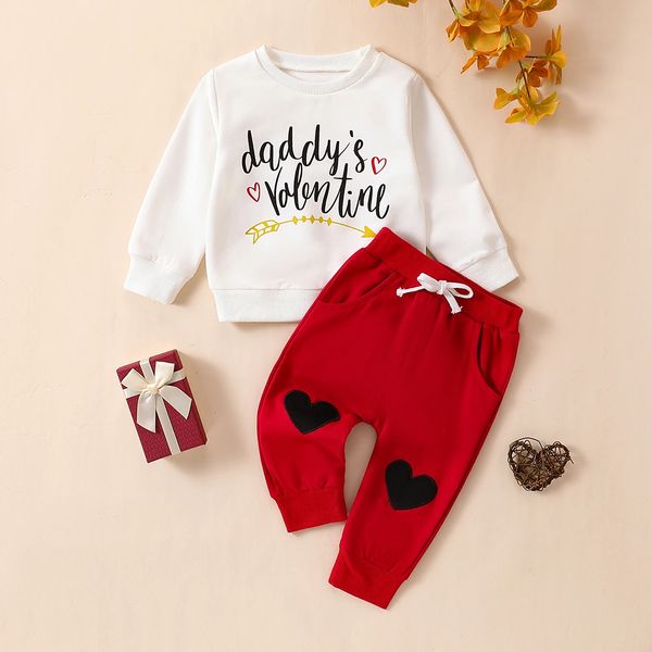 1101 Lioraitiin 024M Toddler Baby Girl Valentines Day Outfit Letter Print Sweatshirt Love Heart Long Pant Clothes Set 240118, White
1101 Lioraitiin 024M Toddler Baby Girl Valentines Day Outfit Letter Print Sweatshirt Love Heart Long Pant Clothes Set 240118, White