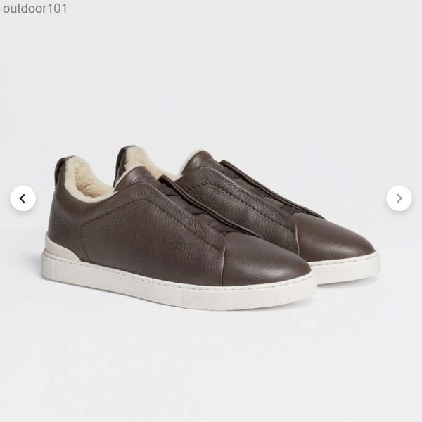 Ermenegildozegnas Autumn and Winter Men's Wool Lining Warm Casual Sneakers Deerskin Sneakers, Dark brown
Ermenegildozegnas Autumn and Winter Men's Wool Lining Warm Casual Sneakers Deerskin Sneakers, Dark brown