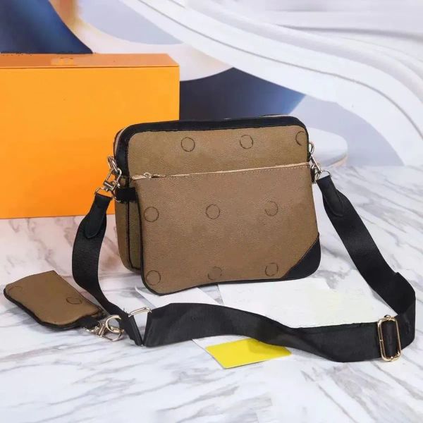 2023 Leather designer bags 3pcs Detachable Trio black Messenger Bags Men Crossbody 3 in 1 Set women Shoulder Bag Handbags Purse Wallets, Brown flower
2023 Leather designer bags 3pcs Detachable Trio black Messenger Bags Men Crossbody 3 in 1 Set women Shoulder Bag Handbags Purse Wallets, Brown flower
