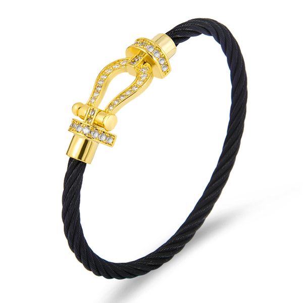 Luxury Fashion Designer Bracelet Horseshoe Buckle Diamond Encrusted Leather Strap Bracelet Unisex Couple Bracelet High Quality Designer Jewellery
Luxury Fashion Designer Bracelet Horseshoe Buckle Diamond Encrusted Leather Strap Bracelet Unisex Couple Bracelet High Quality Designer Jewellery