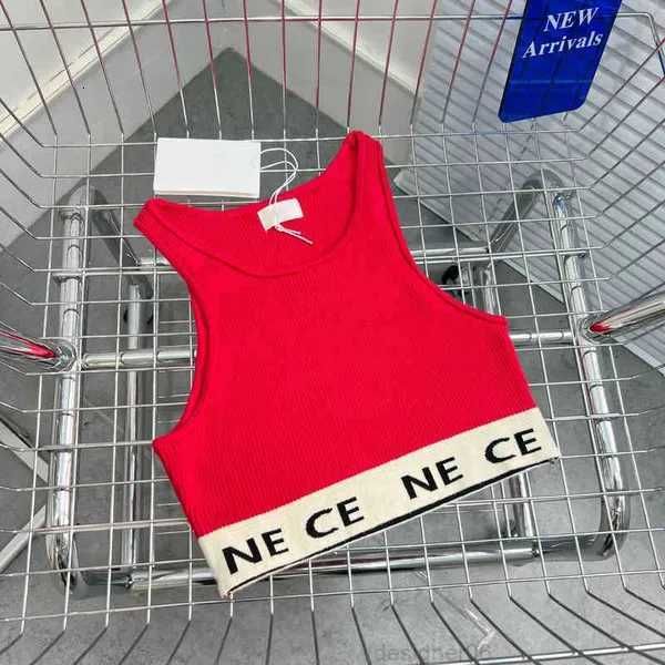 

CE stitched ribbon letters are thin and versatile. Casual sports solid color simple stripe round neck bottomed knitted vest 3RY5J, Black