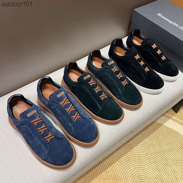 Men's Shoes Zegnas Genuine Leather Board Shoes Men's Casual and Casual Shoes New High-end Foot Pedals Lazy and Low Cut, Figure i
Men's Shoes Zegnas Genuine Leather Board Shoes Men's Casual and Casual Shoes New High-end Foot Pedals Lazy and Low Cut, Figure i