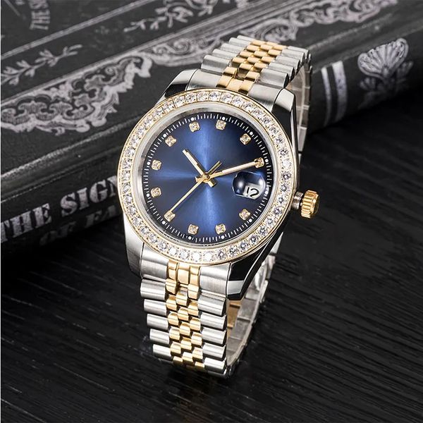 Mens Automatic Mechanical High Quality Stainless Steel Diamond Sapphire Week Calendar Designer Watch for Women, Style 1
Mens Automatic Mechanical High Quality Stainless Steel Diamond Sapphire Week Calendar Designer Watch for Women, Style 1