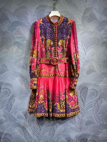 Casual Dresses Luxury designer designs 2024 new standing neck printed long sleeved dresses for spring wide skirt dress Printed patchwork dress, Multi
Casual Dresses Luxury designer designs 2024 new standing neck printed long sleeved dresses for spring wide skirt dress Printed patchwork dress, Multi
