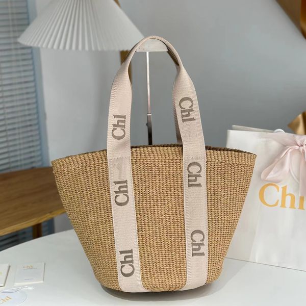 Luxury Designer Handbag Women's Handbag Classic Letter Grass Woven Shoulder bag Handbag Shopping bag Linen Beach bag Large Capacity bag Handbag Festive atmosphere, #1
Luxury Designer Handbag Women's Handbag Classic Letter Grass Woven Shoulder bag Handbag Shopping bag Linen Beach bag Large Capacity bag Handbag Festive atmosphere, #1