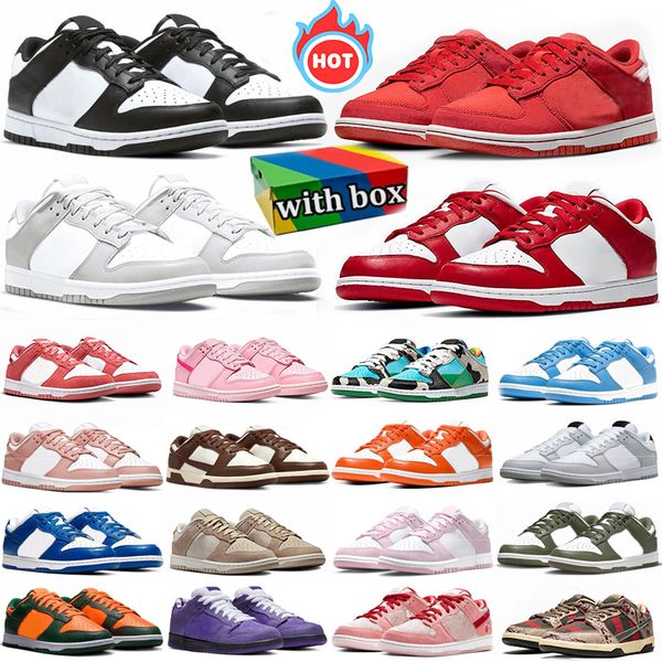 with box Designers running shoes low Panda University Red Grey Fog Brown Rose Whisper triple Lotus Pink men women UNC shoes Medium Olive mens GAI sneakers 36-47
with box Designers running shoes low Panda University Red Grey Fog Brown Rose Whisper triple Lotus Pink men women UNC shoes Medium Olive mens GAI sneakers 36-47