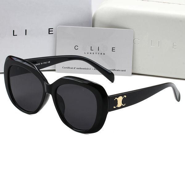 

Fashion Luxury Designer Sunglasses CEL 40238 Brand Men's and Women's Small Squeezed Frame Oval Glasses Premium UV 400 Polarized Sun Glasses with Box