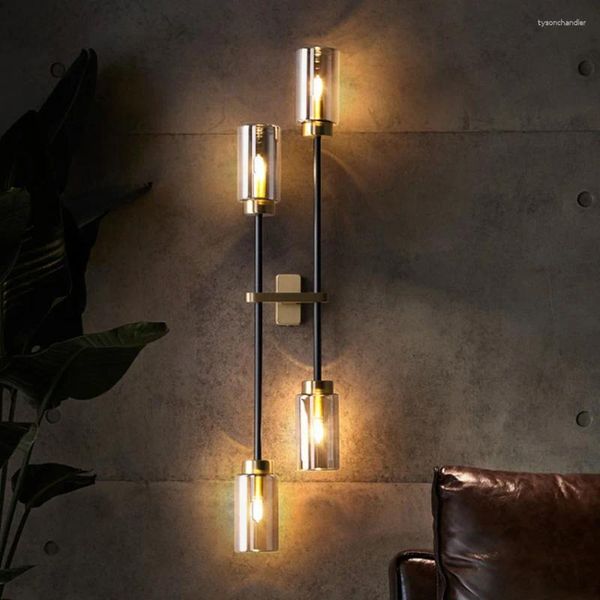 Lamps Wall Modern Copper Gray Glass Lamp Nordic Designer Bedroom Bedside Interior Light Fixture Living Room Stairs Aisle Sconce
Lamps Wall Modern Copper Gray Glass Lamp Nordic Designer Bedroom Bedside Interior Light Fixture Living Room Stairs Aisle Sconce