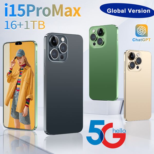 Original New i15 Pro Max Smartphone 6.7 Inch HD Full Screen Face ID Rom 4G 8G 16G Mobile Phones Global Version 4G 5G Cell Phone, Silver
Original New i15 Pro Max Smartphone 6.7 Inch HD Full Screen Face ID Rom 4G 8G 16G Mobile Phones Global Version 4G 5G Cell Phone, Silver